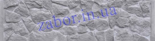 Плита глухая «под бут» без окантовки