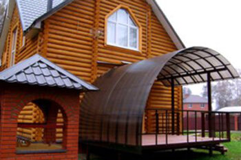 Кованые навесы для дачи