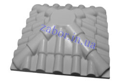 Черепица с площадкой под фонарь