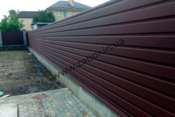 Забор из профнастила