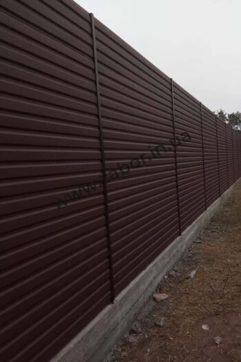 Забор из профнастила