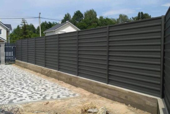 Забор из профнастила