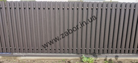 Паркан зі штахетнику двосторонній