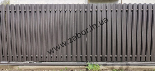 Паркан зі штахетнику двосторонній