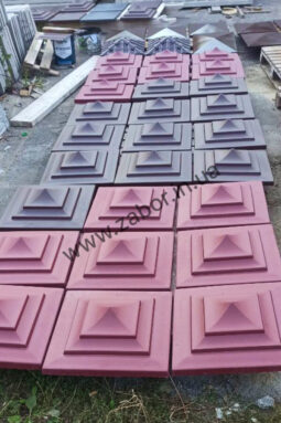 Крышки на столбы, крышка на столб забора, парапеты, кирпичные столбы купить шляпы, колпаки, на забор